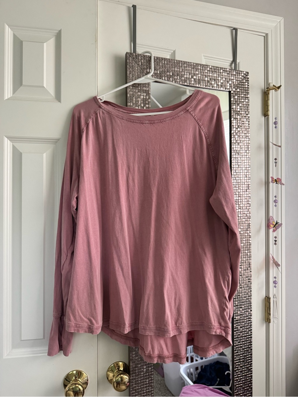 Women's Long-Sleeve Top - Dusty Rose